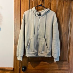 SHEIN green zip up hoodie